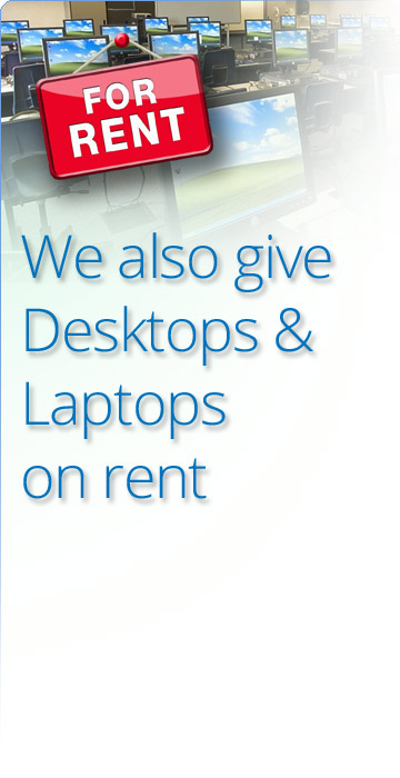 Laptops Desktop PC for rent in Pune